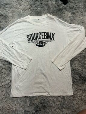 Long Sleeve Logo Tee - White